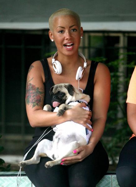 kanye west and amber rose 2011. Amber Rose ( ex-girlfriend of