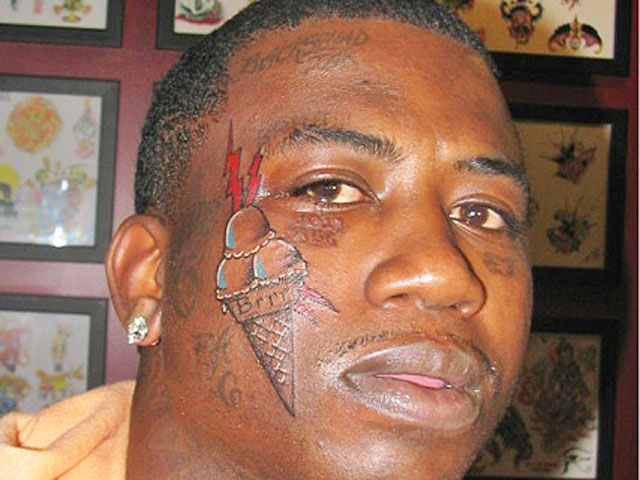Gucci Mane Tattoo On His Face. Last week rapper Gucci Mane